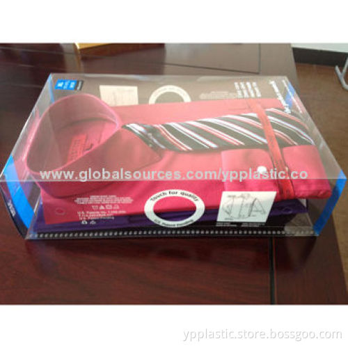 Plastic Shirt Packing Box Elegant, Customized Sizes and Prints Available, 15 Years Manufacturer
